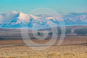 Longs Peak In Colorado Seen From The Plains