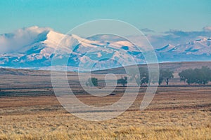 Longs Peak In Colorado Seen From The Plains photo