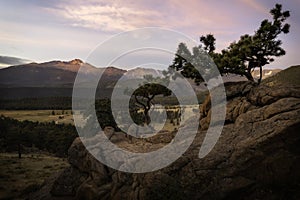 Longs Peak Morning in Rocky Mountain National park