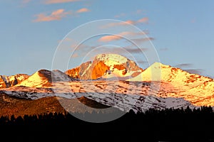 Longs Peak at sunrise