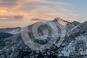 Longs Peak Winter Sunset