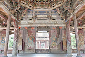 Longshan Temple in Lukang, Changhua, Taiwan. The temple was originally built in 1647