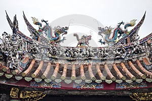 Longshan Temple Pagoda Roof