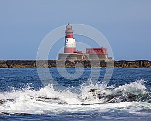 Longstone Lighthouse on the Farne Islands in the UK