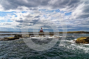 Longstone Lighthouse in the farne Islands - United Kingdom