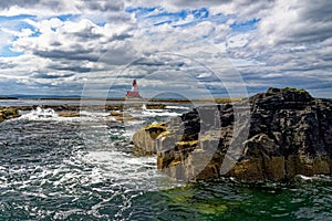 Longstone Lighthouse in the farne Islands - United Kingdom