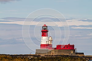 Longstone Lighthouse on Longstone Rock, England