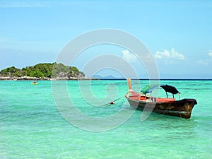 Longtail boat in Andaman sea