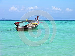 Longtail boat in Andaman sea