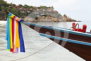 Longtail Boat at Beach in Thailand