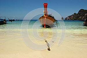 Longtail boat, Phi-Phi island, Thailand