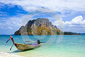 Longtail boat in Thailand photo