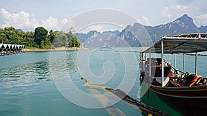 longtail boat trip on chiao lan lake in thailand