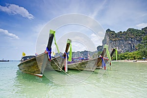 Longtail boats in Thailand