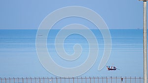 Longtail fisher boat near Phuket airport