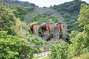 Longteng Broken Bridge, Yutengping Bridge in Longteng Village, Sanyi Township, Miaoli County, Taiwan