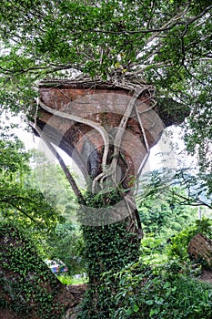 Longteng Broken Bridge, Yutengping Bridge in Longteng Village, Sanyi Township, Miaoli County, Taiwan