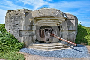 Longues sur Mer battery, Normandy, France.
