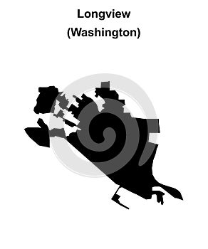 Longview outline map