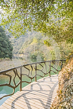 Longwan lake and Path