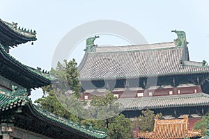 Longxing Temple. a famous historic site in Zhengding, Hebei, China.