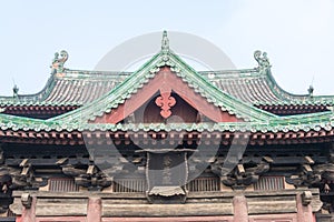 Longxing Temple. a famous historic site in Zhengding, Hebei, China.