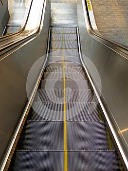 Longyang Road Metro Stationâ€˜s Induction escalator in Shanghai