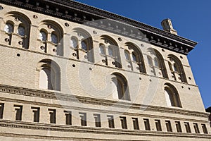 Lonja, old building in zaragoza photo