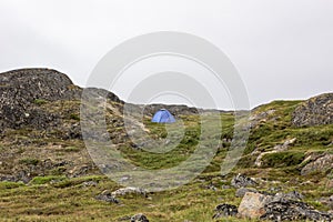 Lonley tent in Greenland