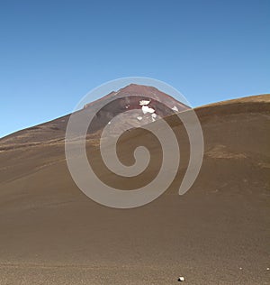 Lonquimay volcano, in Bio Bio region, Chile. The Patagonia region in the south of chile. Andean range.