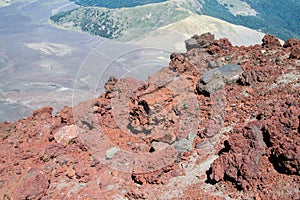Lonquimay Volcano crater