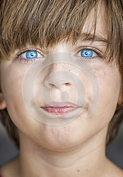 Look blue eyes boy