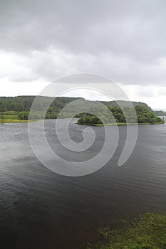 Look of castle Kilchurn in the loch Awe in Higlands of Scotland