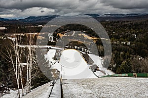 Look Down from Ski Jump