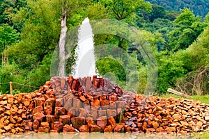 A look at the geyser in Andernach