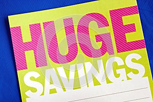 Look for huge savings ideas photo