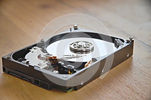 Look inside the hard drive - HDD