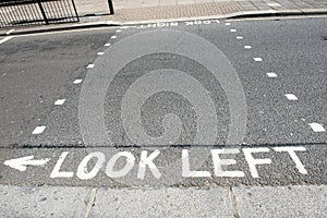 Look left and look right in London