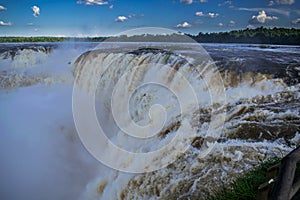 Look a the magnificent Iguazu waterfalls