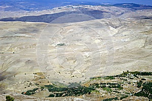 Look from Mount Nebo hill to the valley.