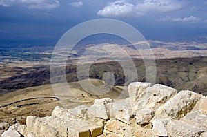 Look from Mount Nebo hill to the valley.