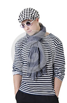 Look naughty and rowdy stylish young man