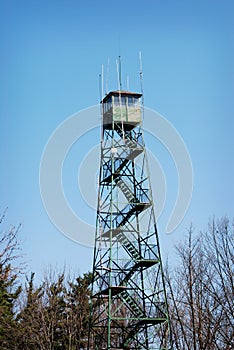 Look-out tower at state park for forest fires.