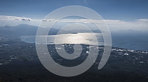 Look over Sorrento Bay & Napoli Bay from Vesuvius