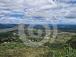 Look over Vale do Capao in Chapada Diamantina in Brazil
