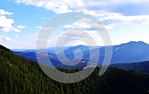 Green in the mountains