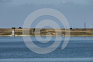 Look toward picturesque Rabisha lake and bivouac near by Magura cave