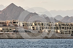 Villages on coast at Sharm al Sheikh photo