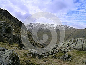 Looking from Aaron Crags to Base Brown, Lake District