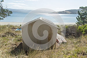 Looking across the bay at Dennes Point Bruny Island